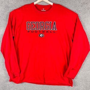 Georgia Bulldogs Football Shirt Mens 2XL Athletic Tee Gym Run Camp Hike Fanatics